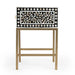Butler Specialty Company Purgenia Mother Of Perl Side Table, Black and White, Gold 5532388