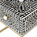 Butler Specialty Company Purgenia Mother Of Perl Side Table, Black and White, Gold 5532388