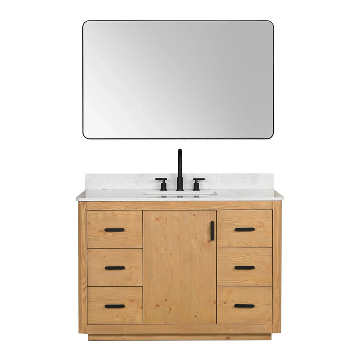 Altair Design Perla 48″ Single Bathroom Vanity in Natural 42″ size