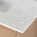 Altair Design Gavino 72"" Double Bathroom Vanity in Light Brown with Grain White Composite Stone Countertop