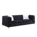Acme Furniture Phifina Sofa W/2 Pillows in Black Velvet 55920