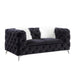 Acme Furniture Phifina Loveseat W/2 Pillows in Black Velvet 55921