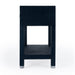 Butler Specialty Company Keros 1 Drawer Raffia Nightstand, Navy and White 5611350