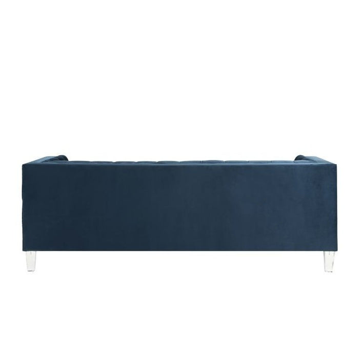Acme Furniture Ansario Sofa in Blue Velvet 56455