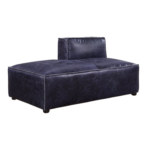 Acme Furniture Birdie Modular - Chaise in Vintage Blue Top Grain Leather 56598