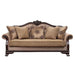 Acme Furniture Chateau De Ville Sofa W/5 Pillows9same Lv01588 in Fabric & Espresso Finish 58265