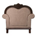 Acme Furniture Chateau De Ville Chair W/1 Pillow Same Lv01590 in Fabric & Espresso Finish 58267