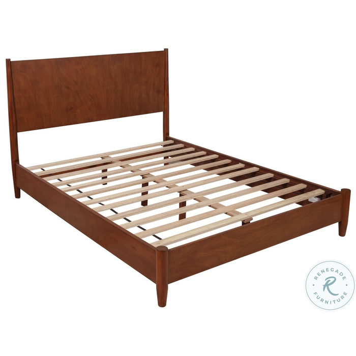 Alpine Furniture Flynn Full Platform Bed, Acorn 766-08F