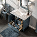 Eviva Britney 36" Blue Bathroom Vanity in Ash Blue Finish