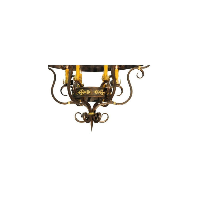 Meyda 72" Wide Candle Tobacco Santino 24 Light Chandelier