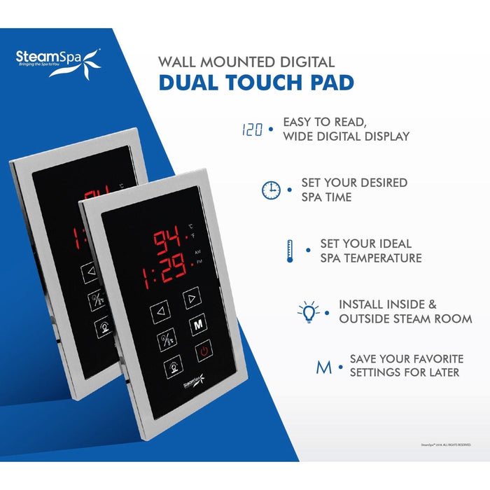 Dual Touch Panel Control System in Oil Rubbed Bronze DTPOB