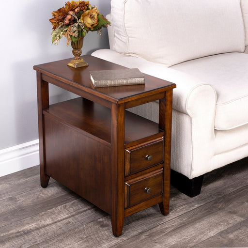 Butler Specialty Company Marcus Side Table with Storage, Medium Brown 6191011