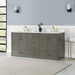 Altair Design Monna 72"" Double Bathroom Vanity Set in Gray Pine with Aosta White Composite Stone Countertop