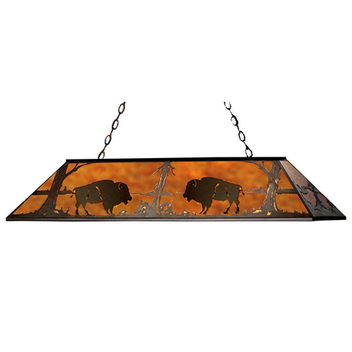 Meyda 72"L Buffalo Oblong Pendant