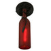 Meyda 5"W Tuscan Vineyard Frosted Red Wine Bottle Wall Sconce