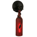 Meyda 5"W Tuscan Vineyard Frosted Red Wine Bottle Wall Sconce