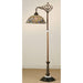 Meyda 60"H Tiffany Fishscale Bridge Arm Floor Lamp