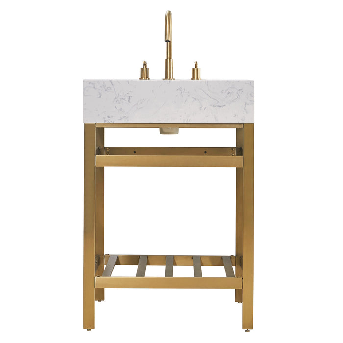 Altair Design Merano 24″ Single Stainless Steel Vanity 24″ size