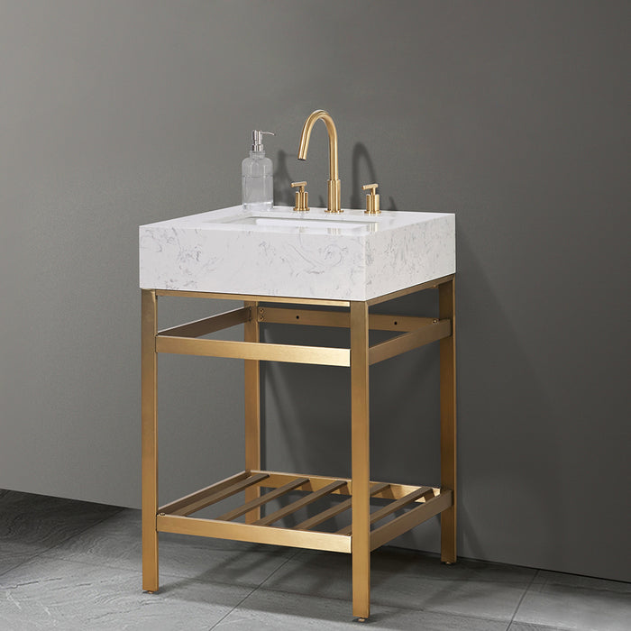 Altair Design Merano 24″ Single Stainless Steel Vanity 24″ size