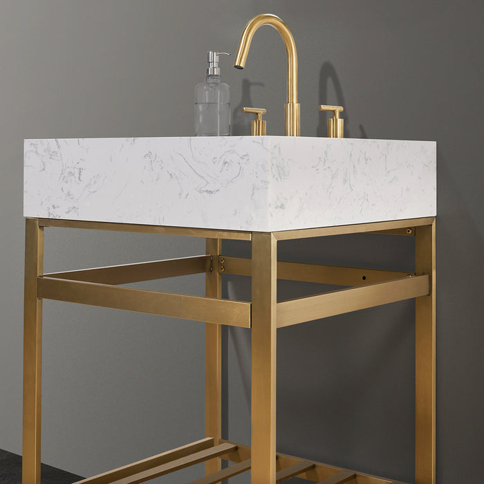 Altair Design Merano 24″ Single Stainless Steel Vanity 24″ size