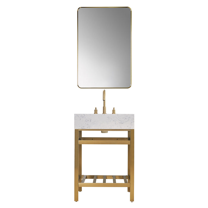 Altair Design Merano 24″ Single Stainless Steel Vanity 24″ size