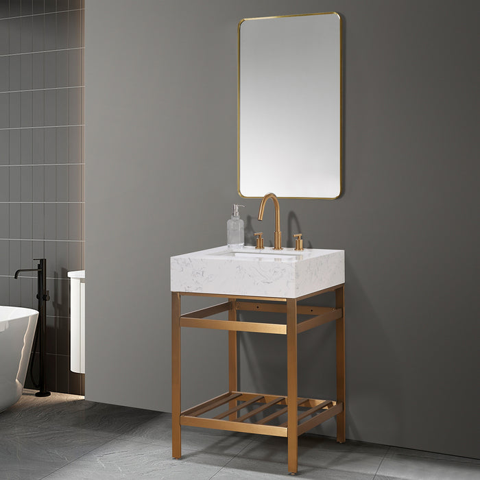 Altair Design Merano 24″ Single Stainless Steel Vanity 24″ size