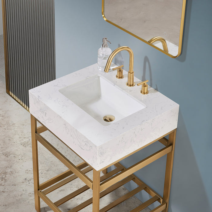 Altair Design Merano 24″ Single Stainless Steel Vanity 24″ size