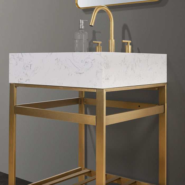 Altair Design Merano 24″ Single Stainless Steel Vanity 24″ size