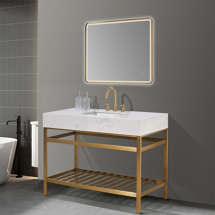 Altair Design Merano 48″ Single Stainless Steel Vanity 48″ size