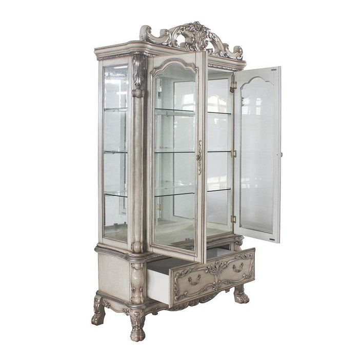 Acme Furniture Dresden Curio Cabinet - Top in Vintage Bone White 68182TOP