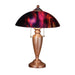 Meyda 21.5"H Cabernet Swirl Table Lamp