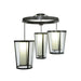 Meyda 74" Wide Clear Cilindro Tapered 3 Light Cascading Pendant
