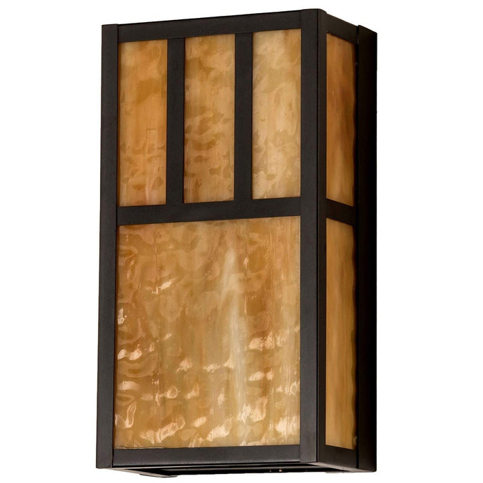 Meyda 6.5" Wide Hyde Park Double Bar Mission Wall Sconce