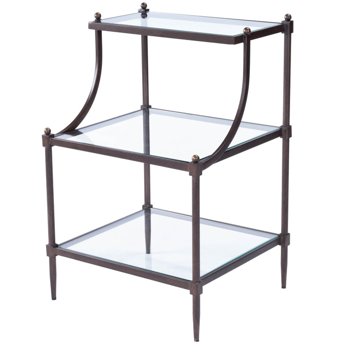 Butler Specialty Company Peninsula Metal & Glass Side Table, Bronze 7015030