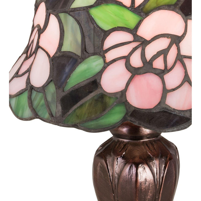Meyda 13"H Begonia Mini Lamp