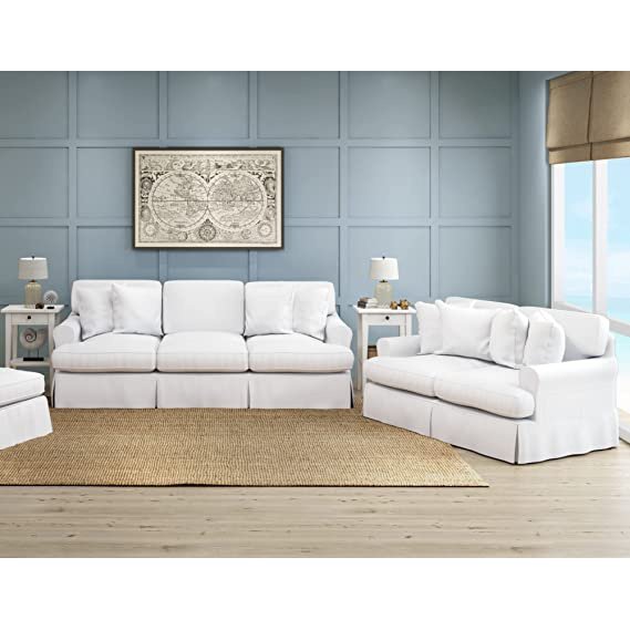 Sunset Trading Horizon 2 Piece Slipcovered Living Room Set