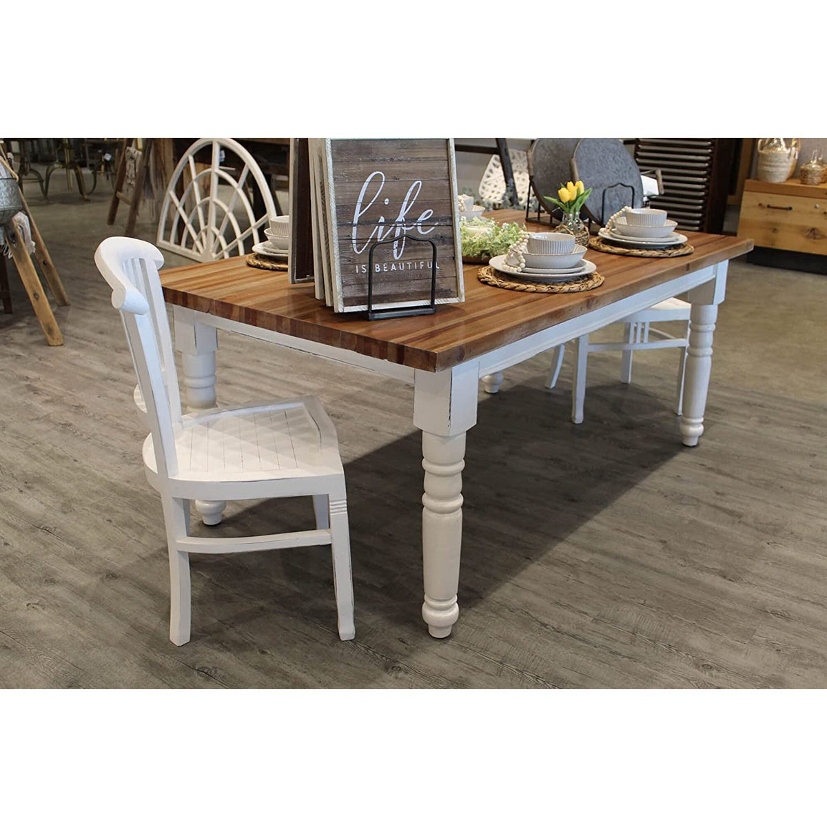 Sunset Trading Cottage Country Farmhouse Rectangular Dining Table | Di ...