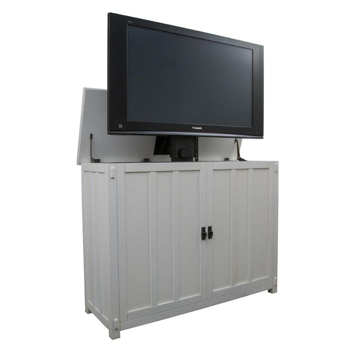 Touchstone Elevate 72013 White Mission Style TV Lift Cabinet for 50 Inch Flat screen TVs