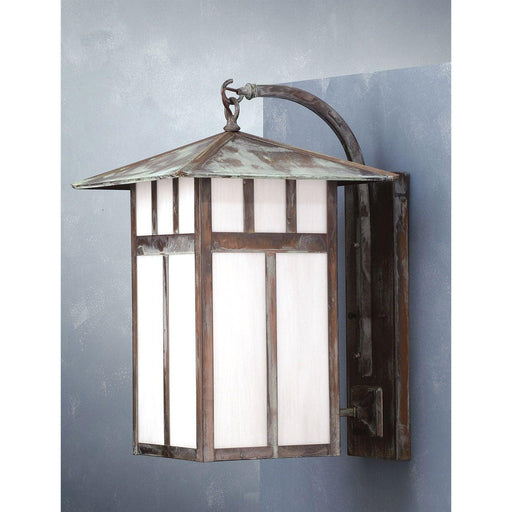 Meyda 15"W Seneca Double Bar Mission Curved Arm Wall Sconce