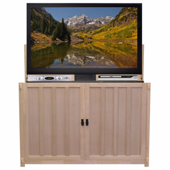 Touchstone Grand Elevate 74106 Unfinished Mission TV Lift Cabinet for 65 Inch Flat screen TVs