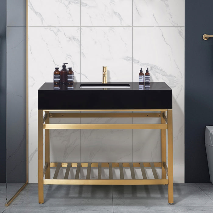 Altair Design Nauders 42″ Single Stainless Steel Vanity 42″ size