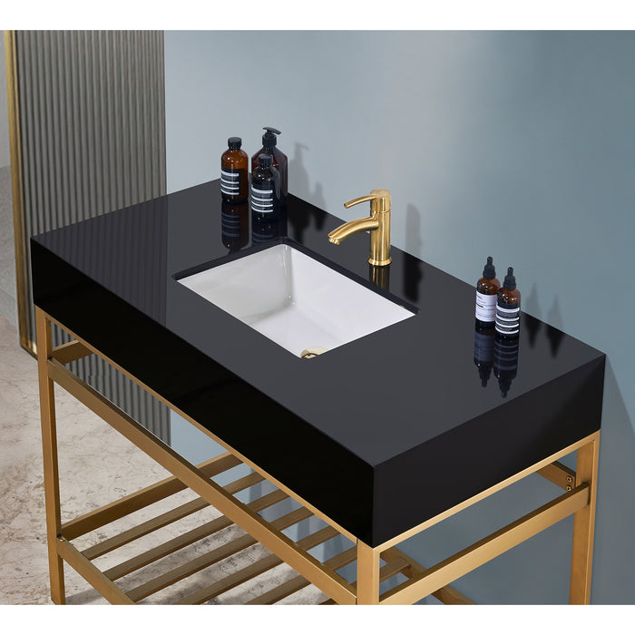Altair Design Nauders 42″ Single Stainless Steel Vanity 42″ size