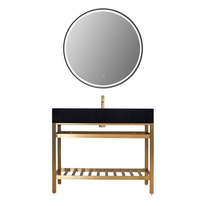 Altair Design Nauders 42″ Single Stainless Steel Vanity 42″ size