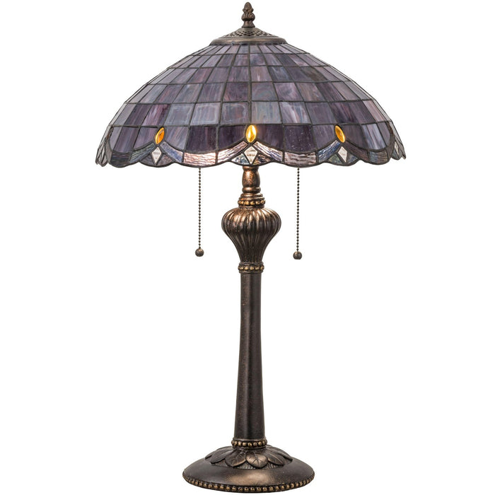 Meyda 24" Tiffany Elan Purple Jeweled Table Lamp