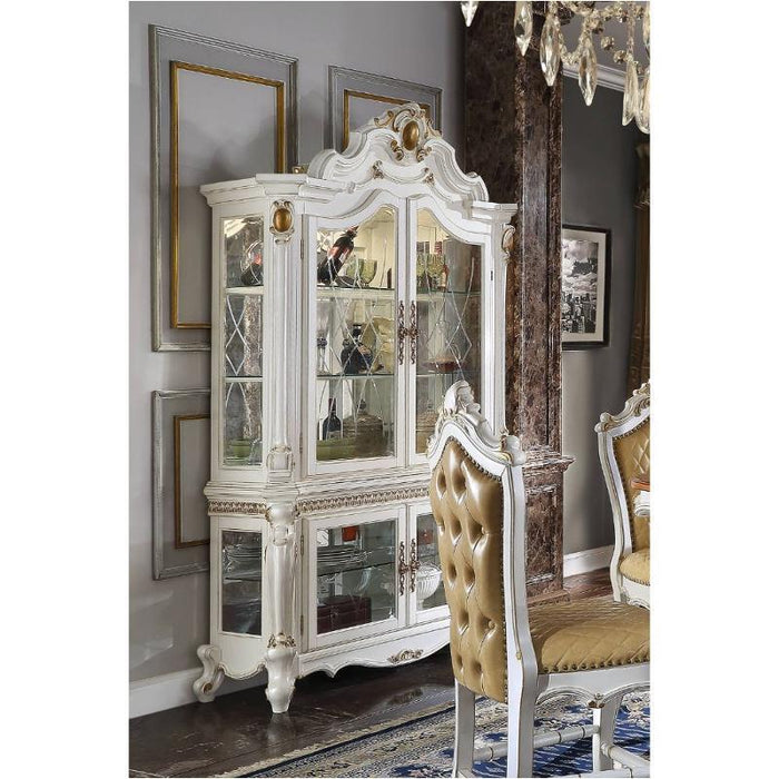 Acme Furniture Picardy Curio Cabinet - Top in Antique Pearl 78213TOP