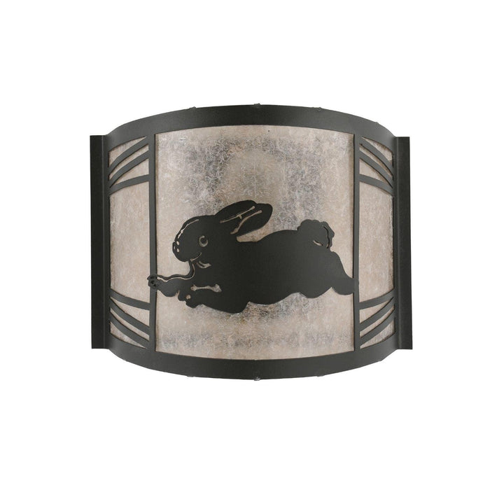 Meyda 12" Wide Rabbit on the Loose Left Wall Sconce