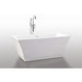 Legion Furniture 67" White Acrylic Tub - No Faucet WE6805-J