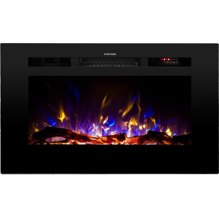 Touchstone Sideline 28 80028 28 Inch Recessed Electric Fireplace