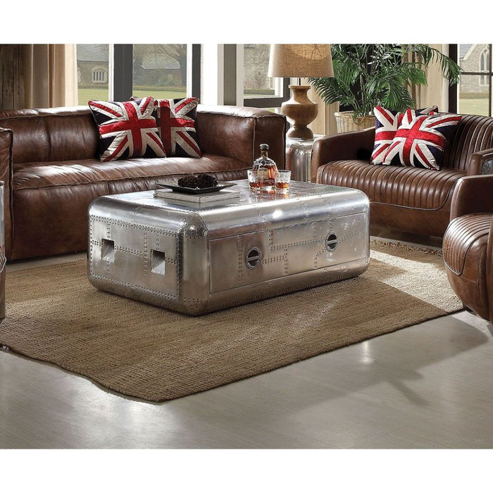 Acme Furniture Brancaster Coffee Table in Aluminum 82180