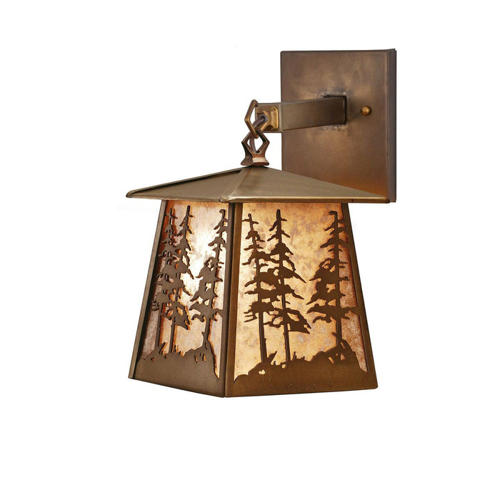 Meyda 7.5"W Tall Pines Hanging Wall Sconce